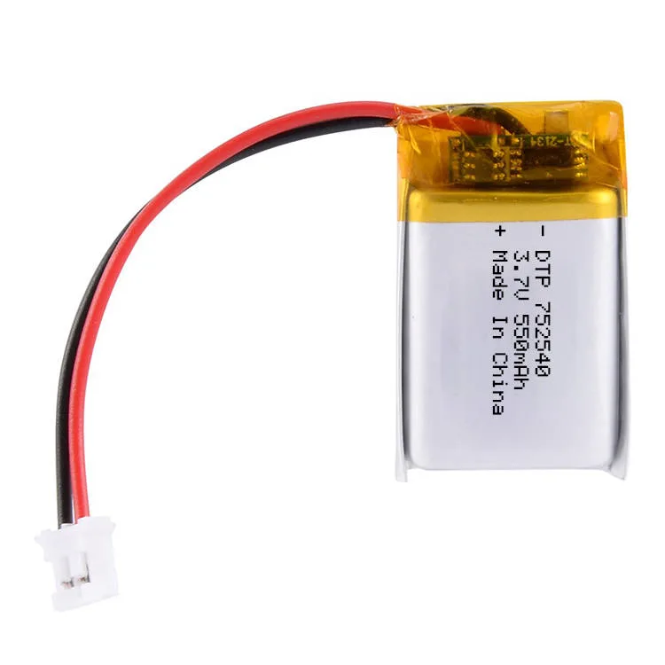 Dtp Rechargeable 3.7V 752540 High Rate Lipo Polymer Battery